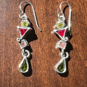 Dazzling Vintage Patricia Locke Wire Earrings